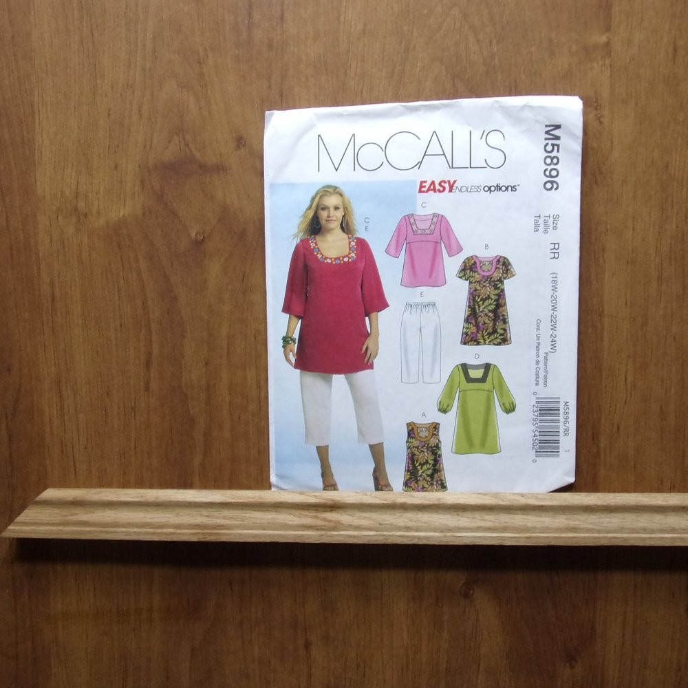 McCall's 5895  Plus Sizes Easy Options Tunics Pants